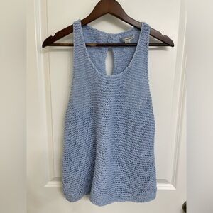 American Eagle light blue crochet tank top - medium